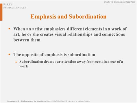 subordination art definition How does the use of subordination affect the pacing and structure of a narrative?